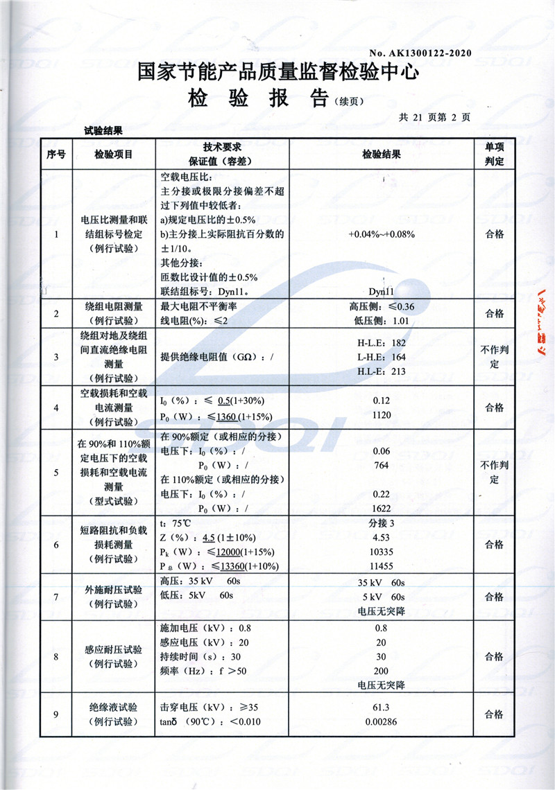 高低压试验报告-S11-1250尼玛尼玛尼玛油浸式变压器-2.jpg